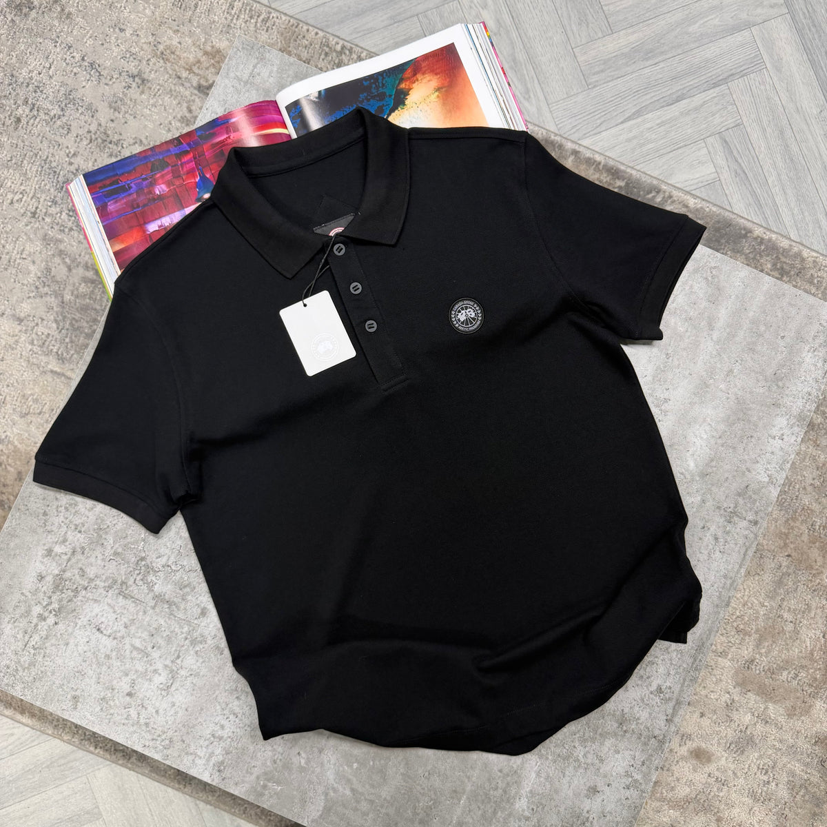 CG BLACK BADGE POLO - BLACK