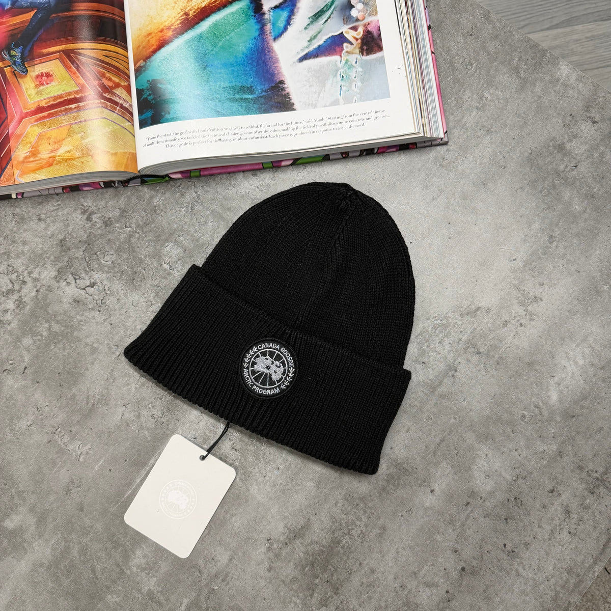 CG BLACK BADGE BEANIE - BLACK
