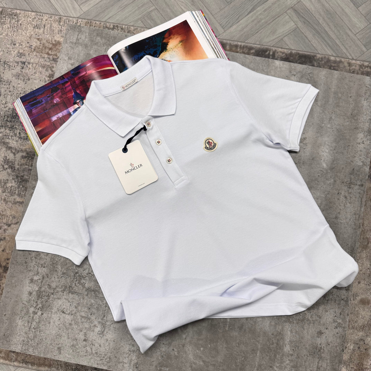 MNCLR LOGO POLO - WHITE