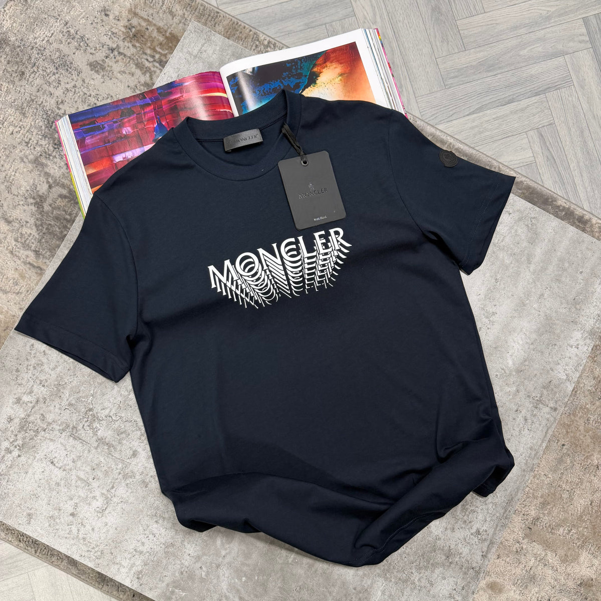 MNCLR ILLUSION T SHIRT - NAVY