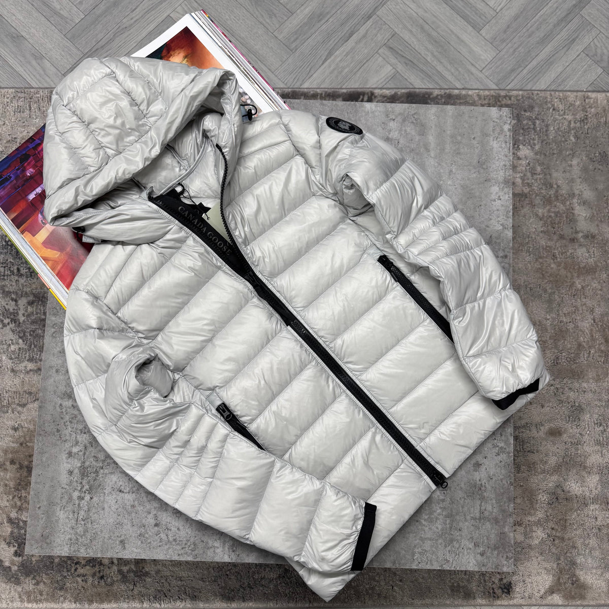 CG CROFTON BLACK BADGE COAT - LIGHT GREY