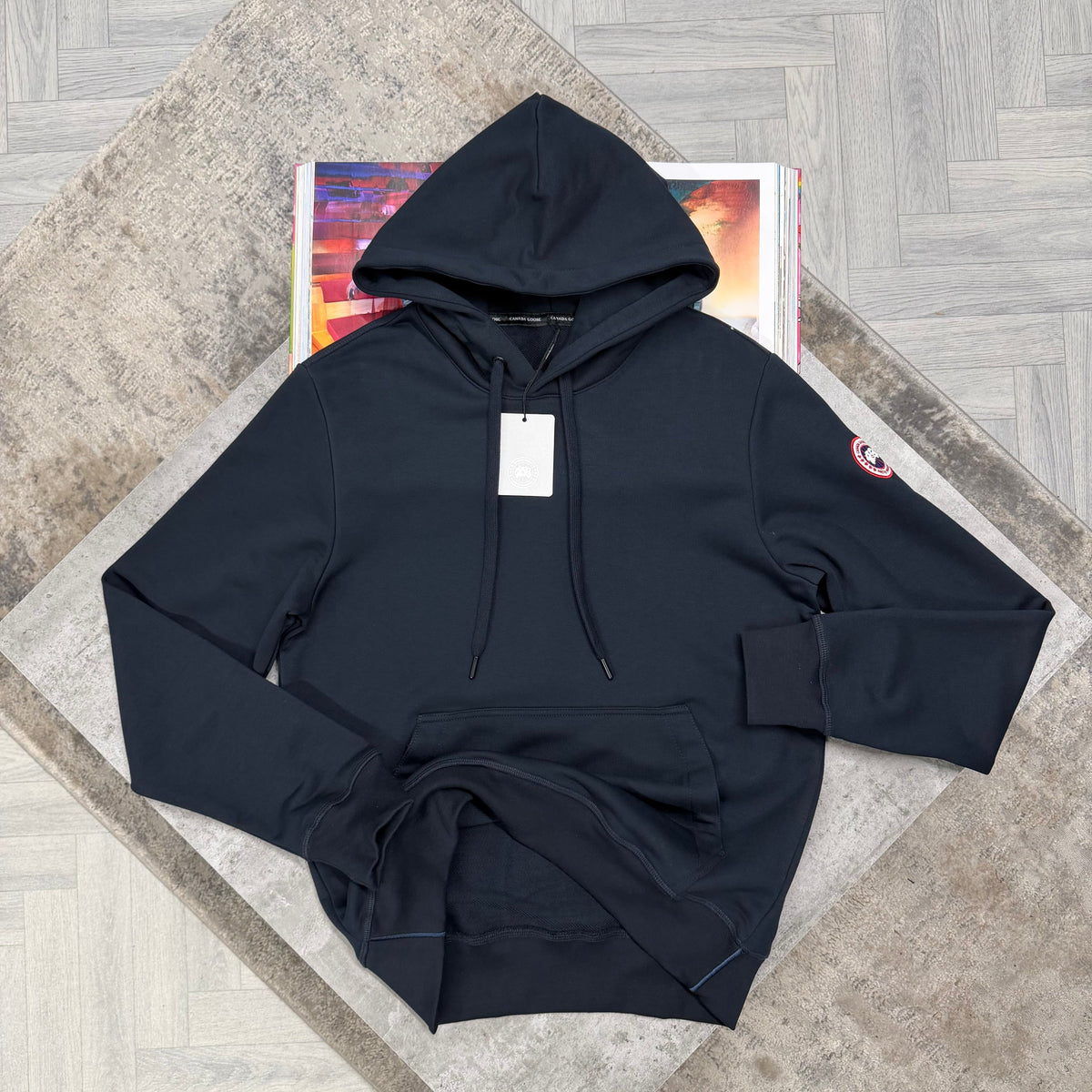 CG LOGO HOODIE - NAVY