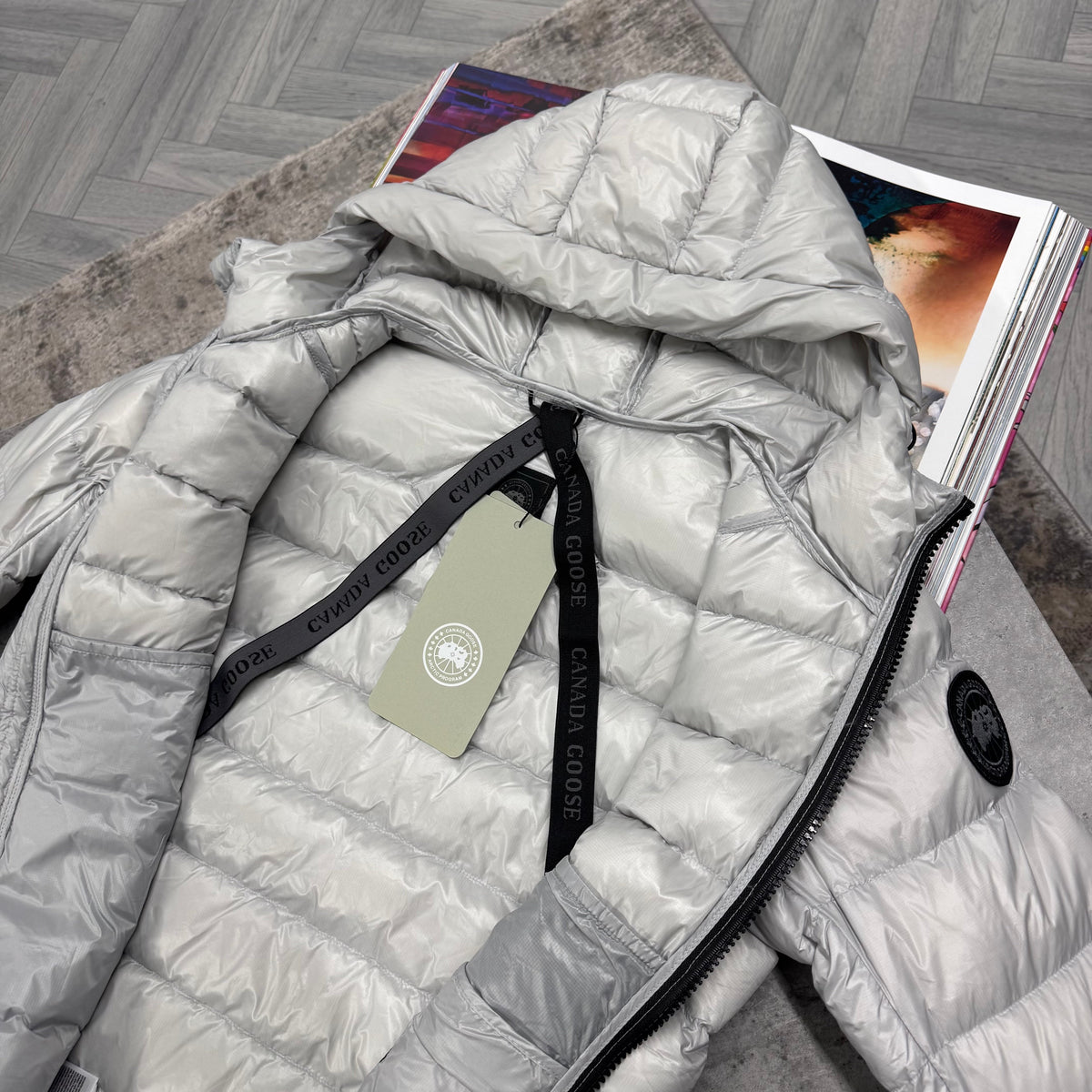 CG CROFTON BLACK BADGE COAT - LIGHT GREY