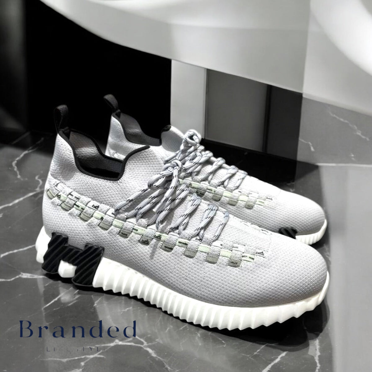 (PRE-ORDER) HMES - FLEX SLIP ON TRAINERS - GREY