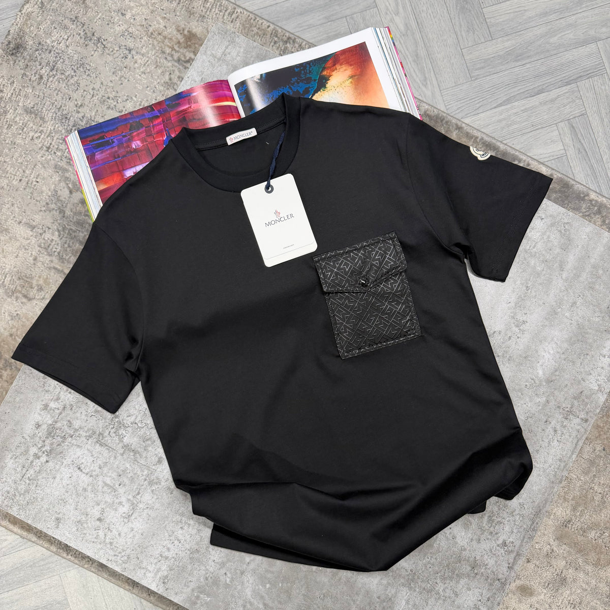 MNCLR POCKET T SHIRT - BLACK
