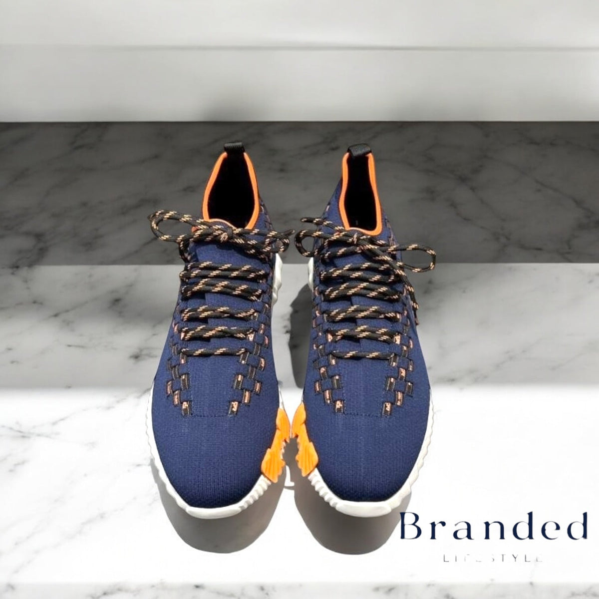 (PRE-ORDER) HMES - FLEX SLIP ON TRAINERS - NAVY