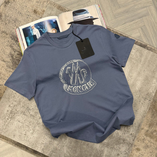 MNCLR SKETCH T SHIRT - PALE BLUE