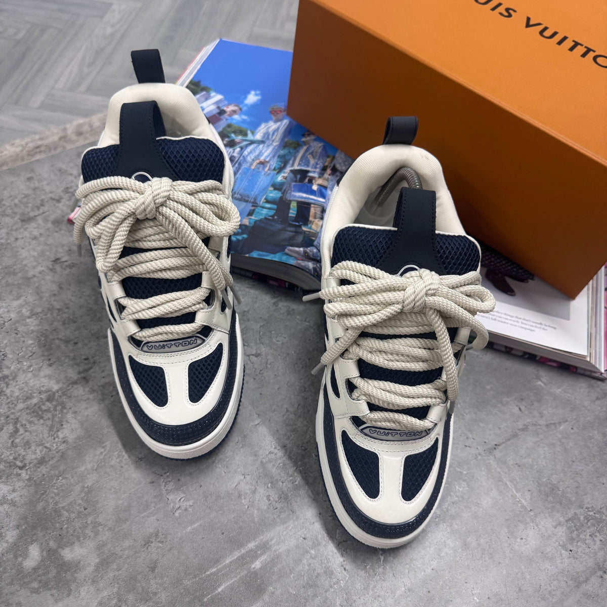 (PRE ORDER) LVE SKATE TRAINERS - NAVY