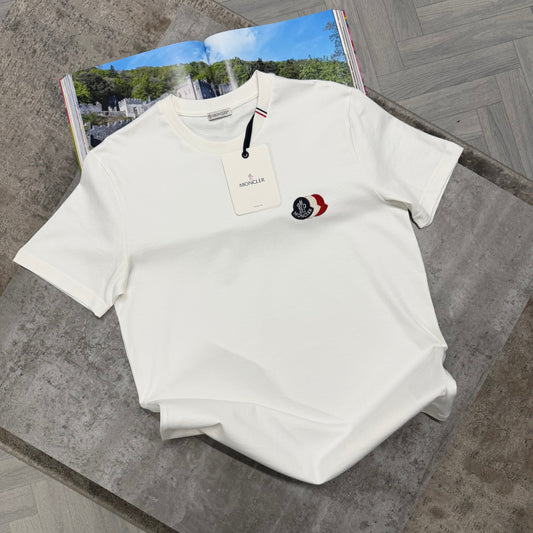 MNCLR TRIPLE LOGO T SHIRT - WHITE