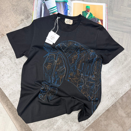H T SHIRT - BLACK