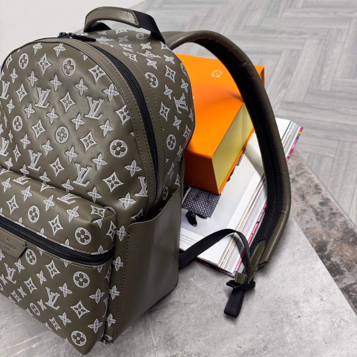 (PRE ORDER) LVE MONOGRAM BACKPACK - KHAKI