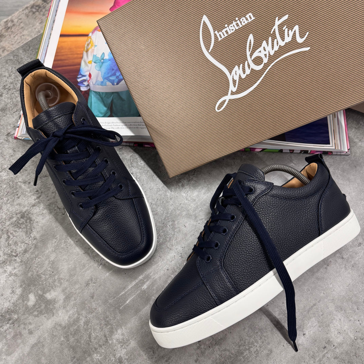 LOUB TRAINERS - NAVY