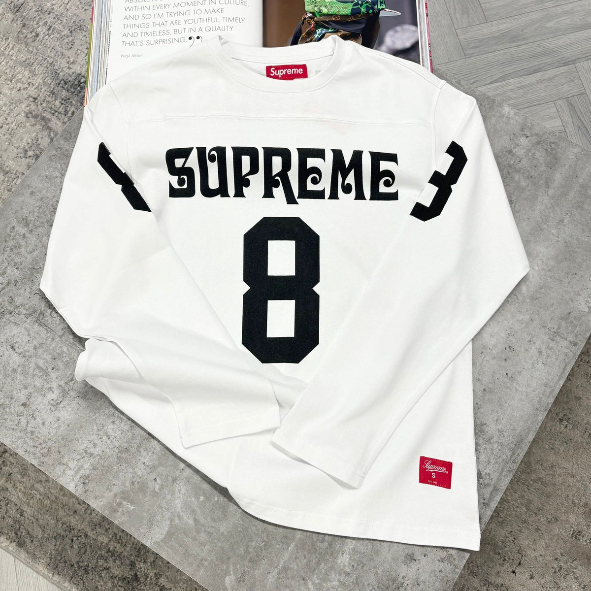 SUP LONG SLEEVE T SHIRT - WHITE