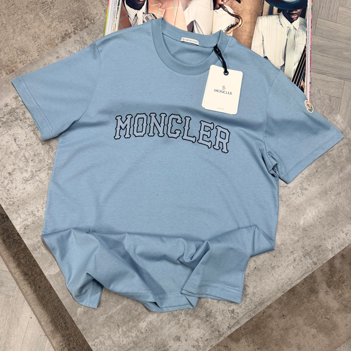 MNCLR LOGO T SHIRT - SKY BLUE