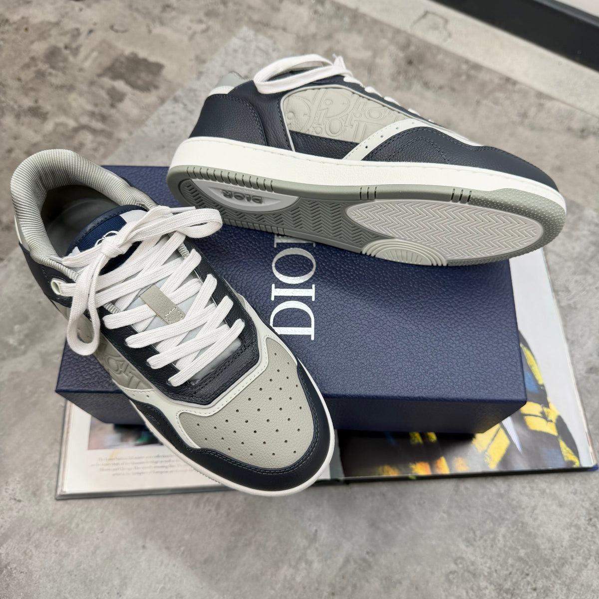 (PRE-ORDER) B27 - TRAINERS - NAVY/GREY