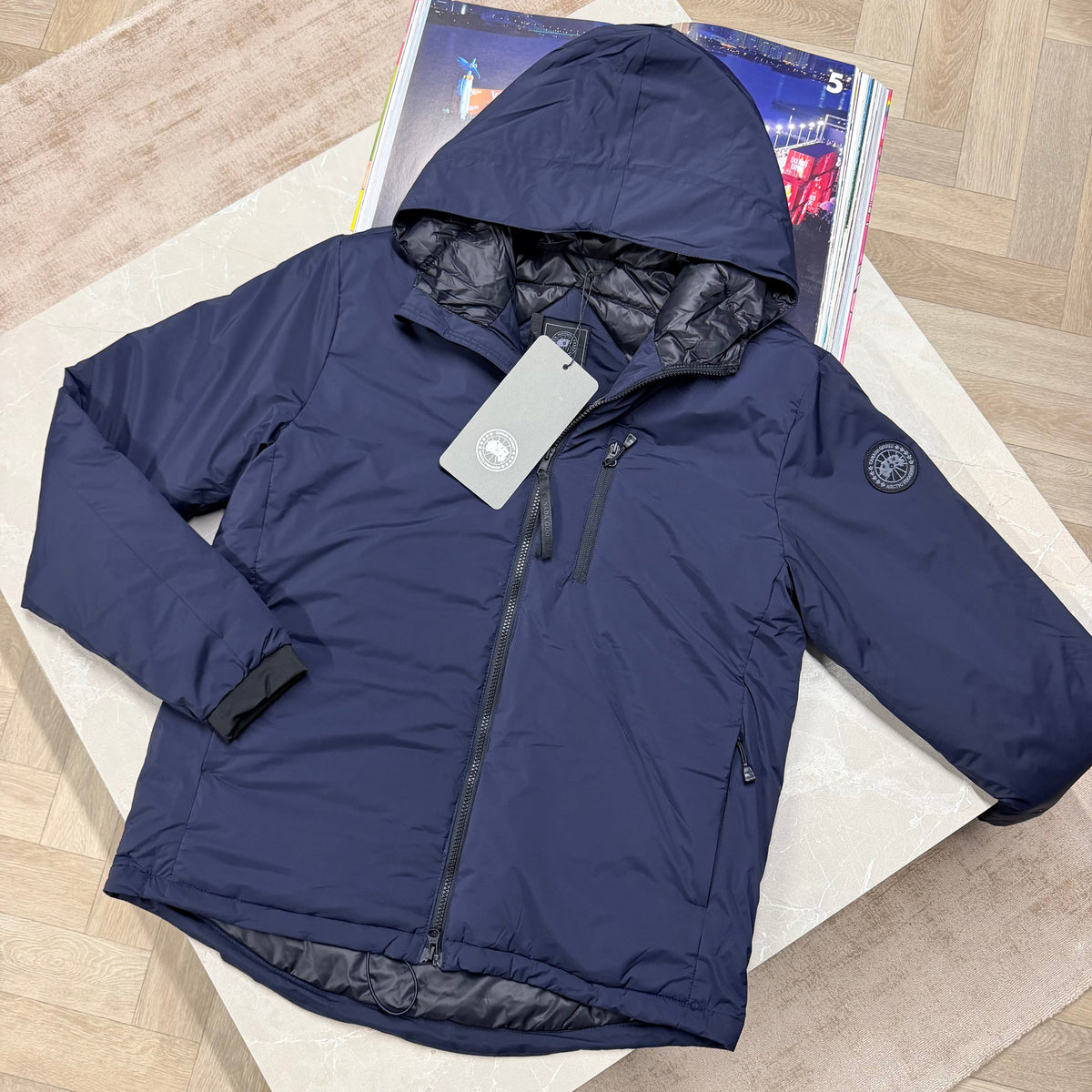 CG LODGE BLACK BADGE COAT - NAVY