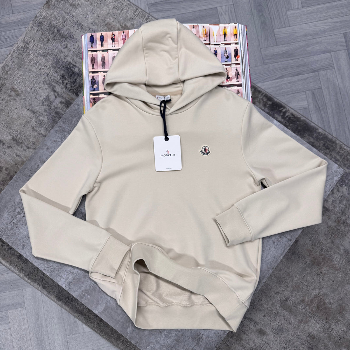 MNCLR LOGO HOODIE - BEIGE