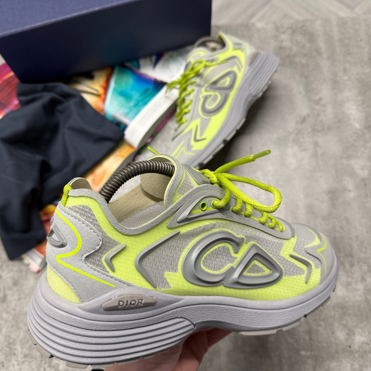 B30 TRAINER - GREY / LIME FROST
