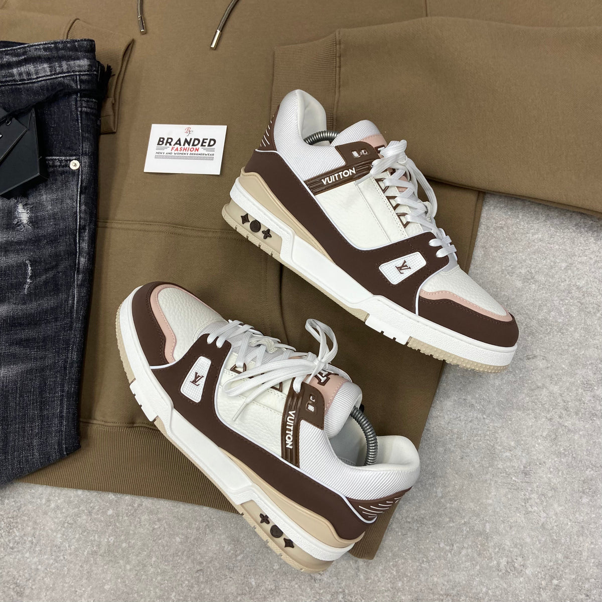 (PRE-ORDER) LVE - TRAINERS - BROWN/WHITE
