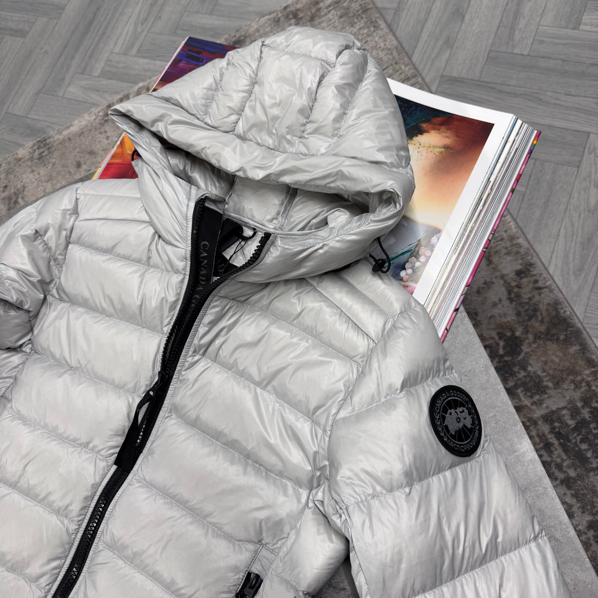 CG CROFTON BLACK BADGE COAT - LIGHT GREY