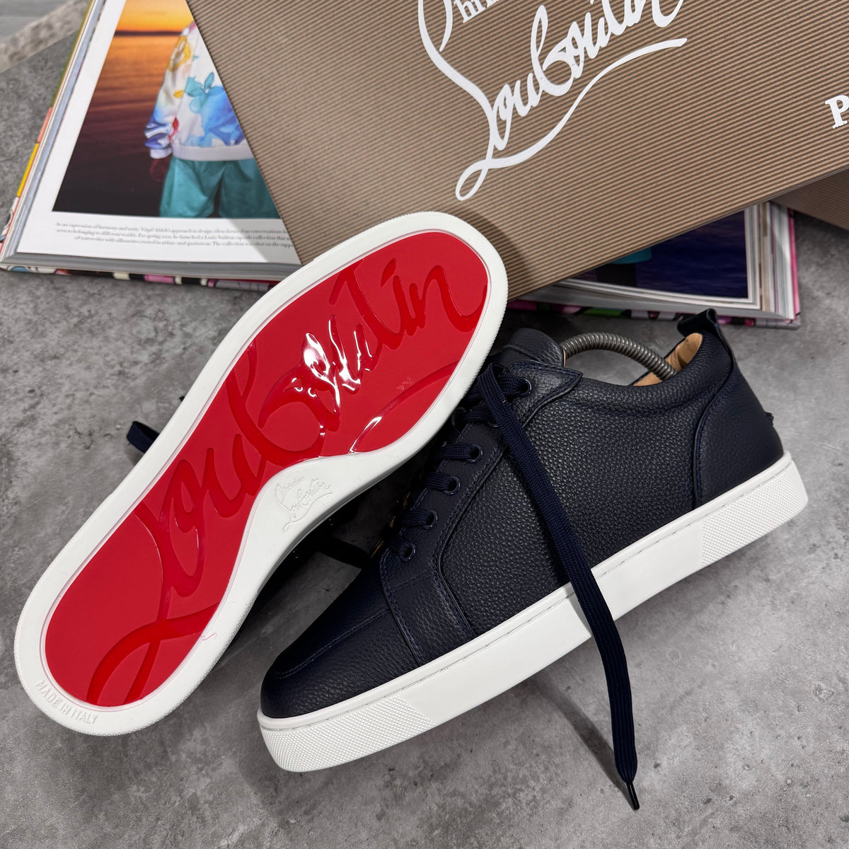 LOUB TRAINERS - NAVY