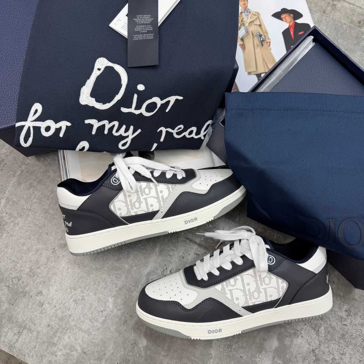 (PRE-ORDER) B27 - TRAINERS - NAVY/WHITE
