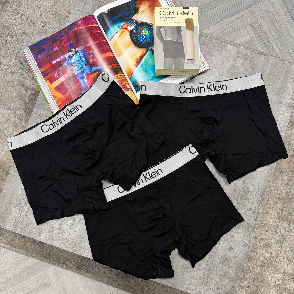CK BOXERS - PACK OF 3 BLACK