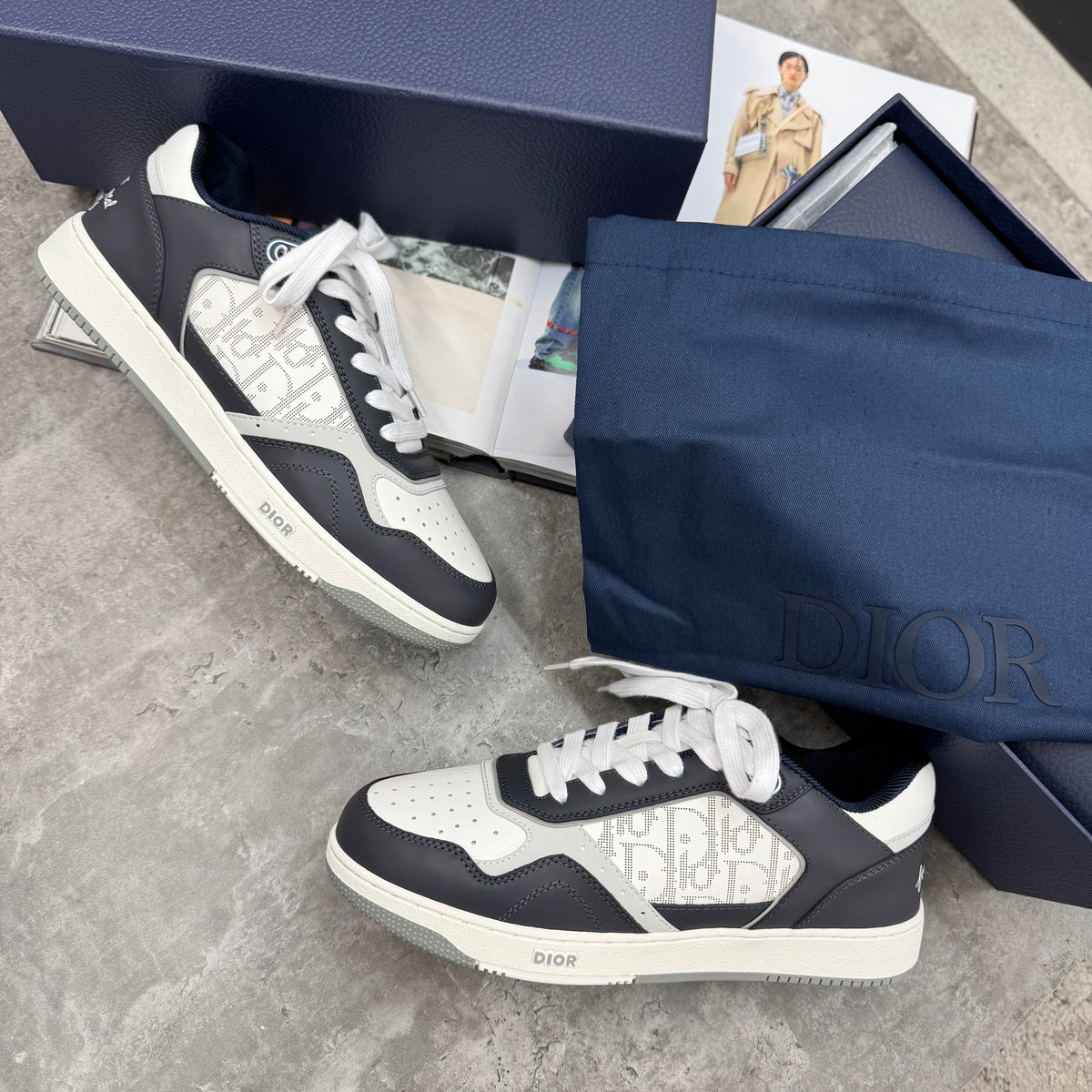(PRE-ORDER) B27 - TRAINERS - NAVY/WHITE