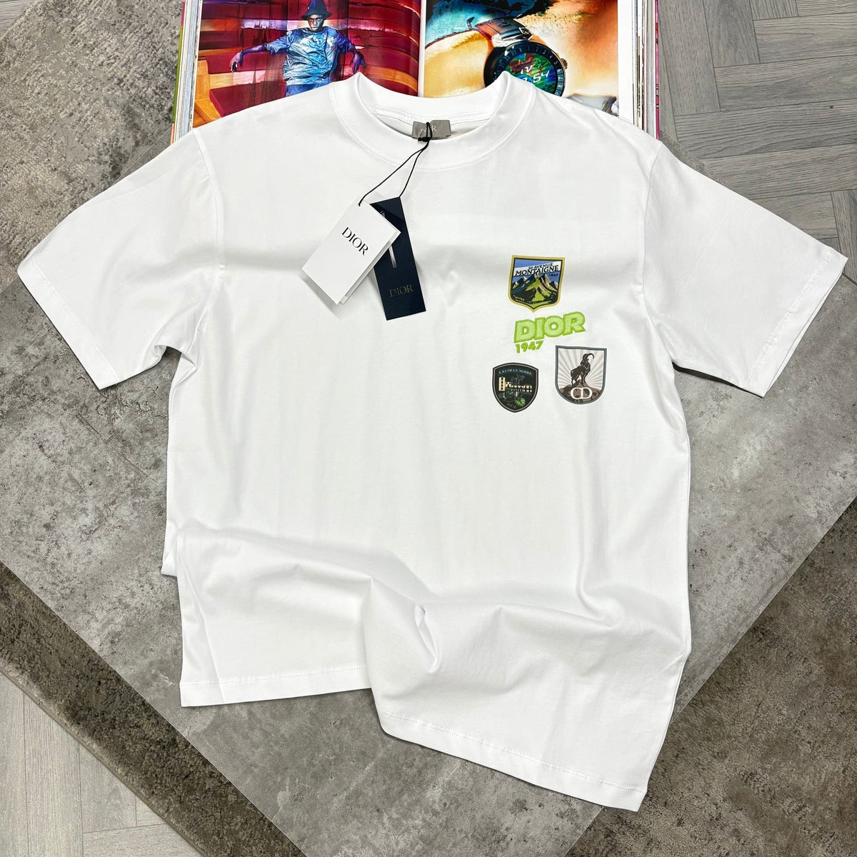 CD PATCH LOGO T SHIRT - WHITE