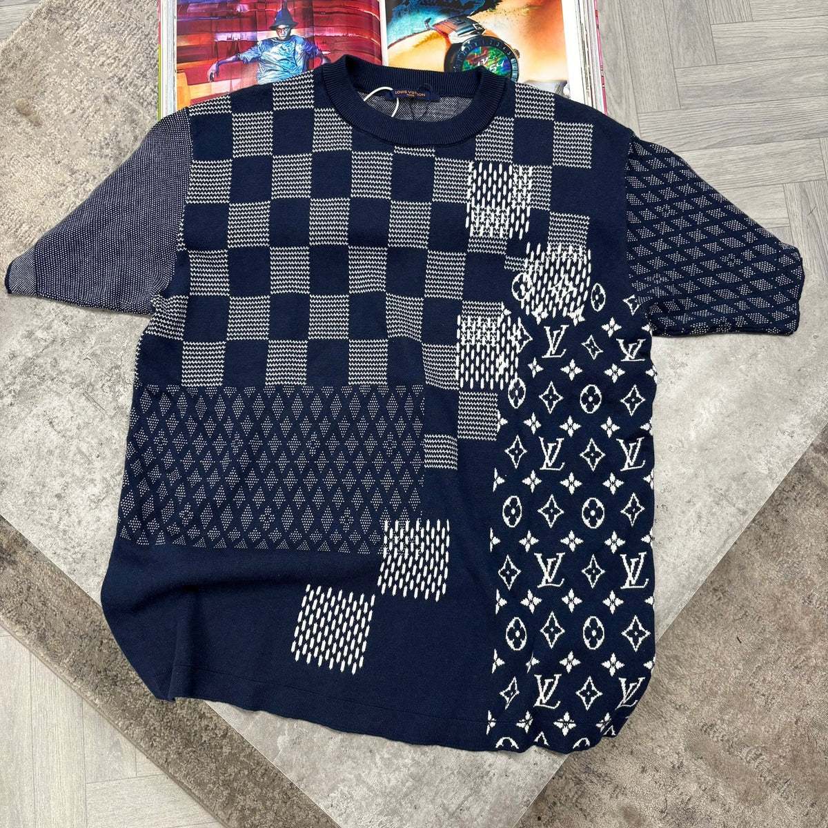 LVE MONOGRAM T SHIRT - NAVY