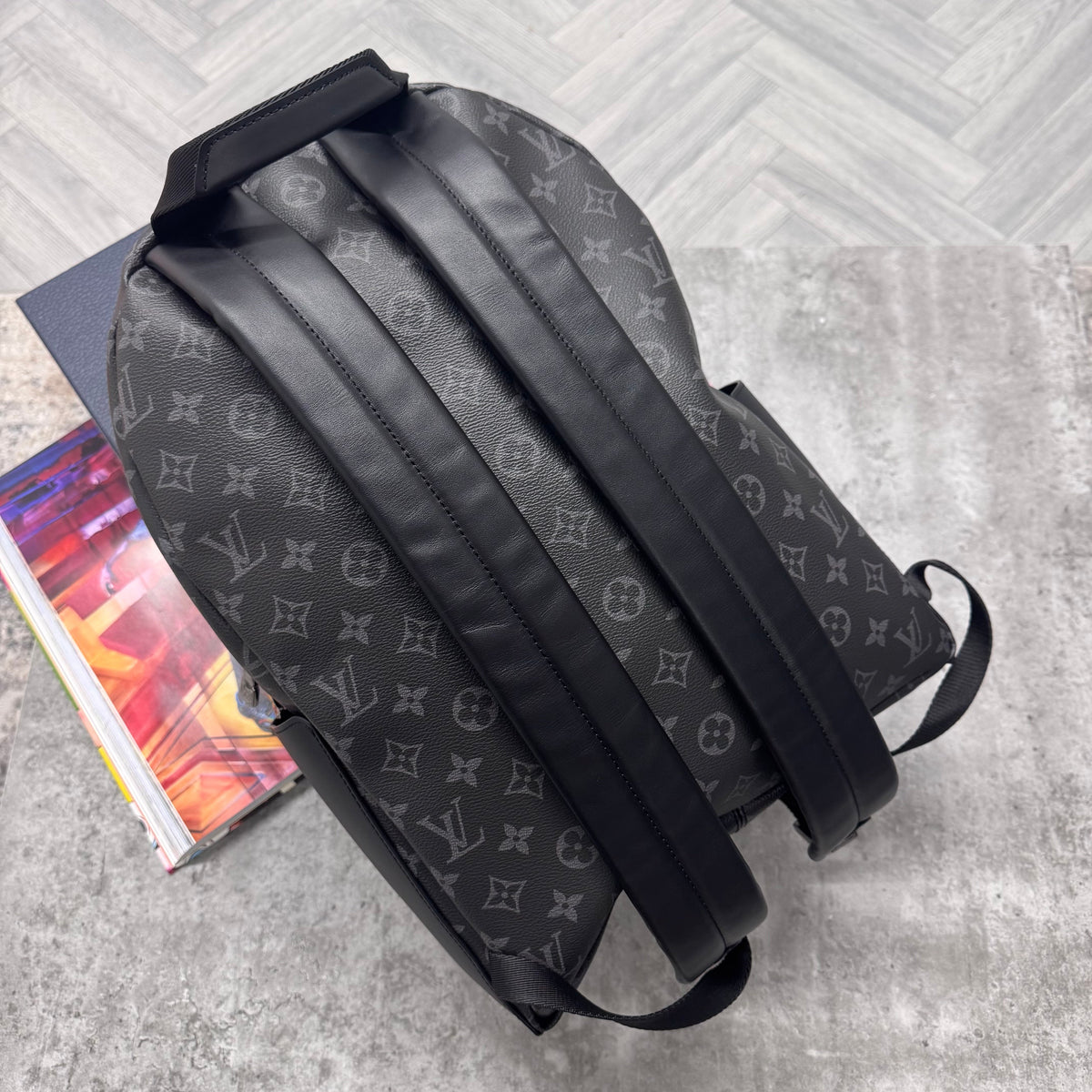 (PRE ORDER) LVE MONOGRAM BACKPACK - BLACK / GREY