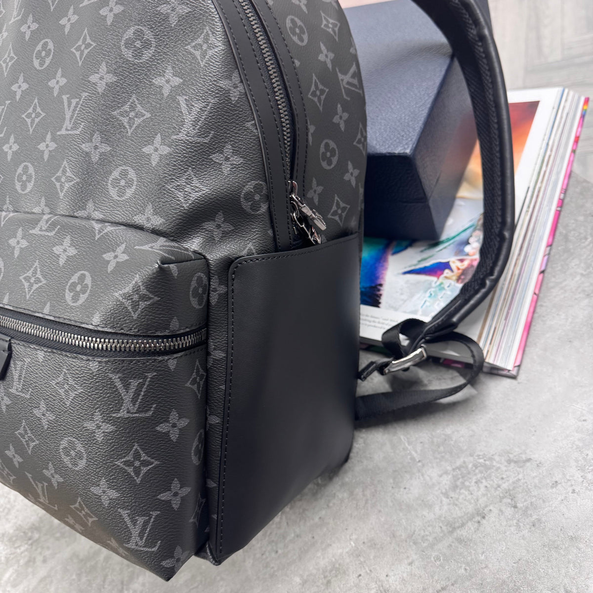 (PRE ORDER) LVE MONOGRAM BACKPACK - BLACK / GREY