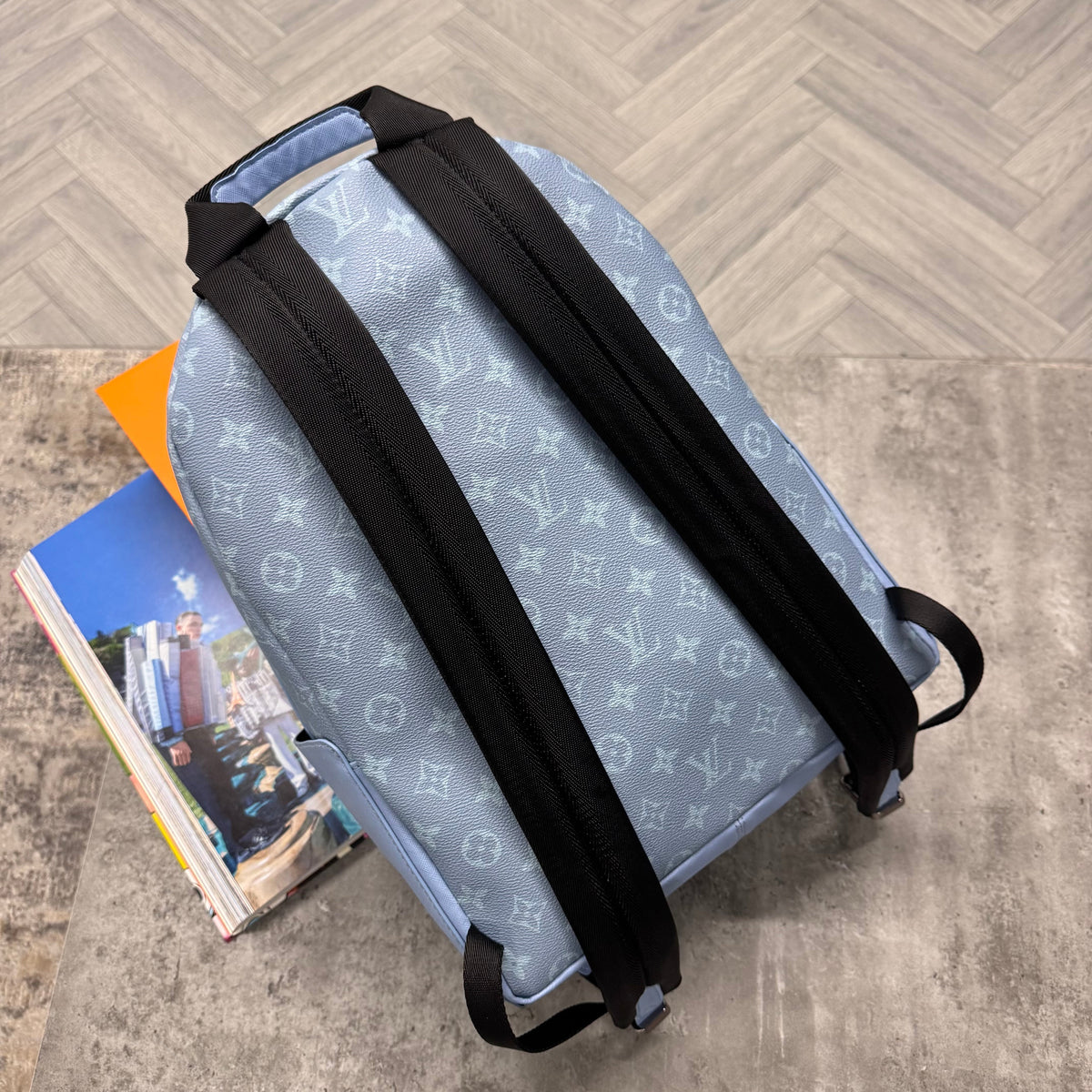 (PRE ORDER) LVE MONOGRAM BACKPACK - SKY BLUE