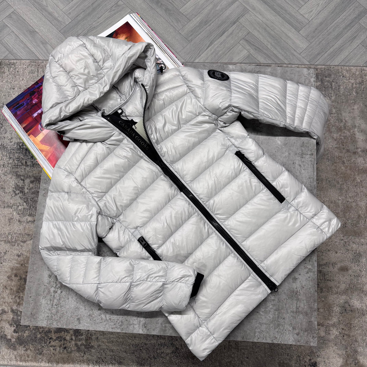 CG CROFTON BLACK BADGE COAT - LIGHT GREY