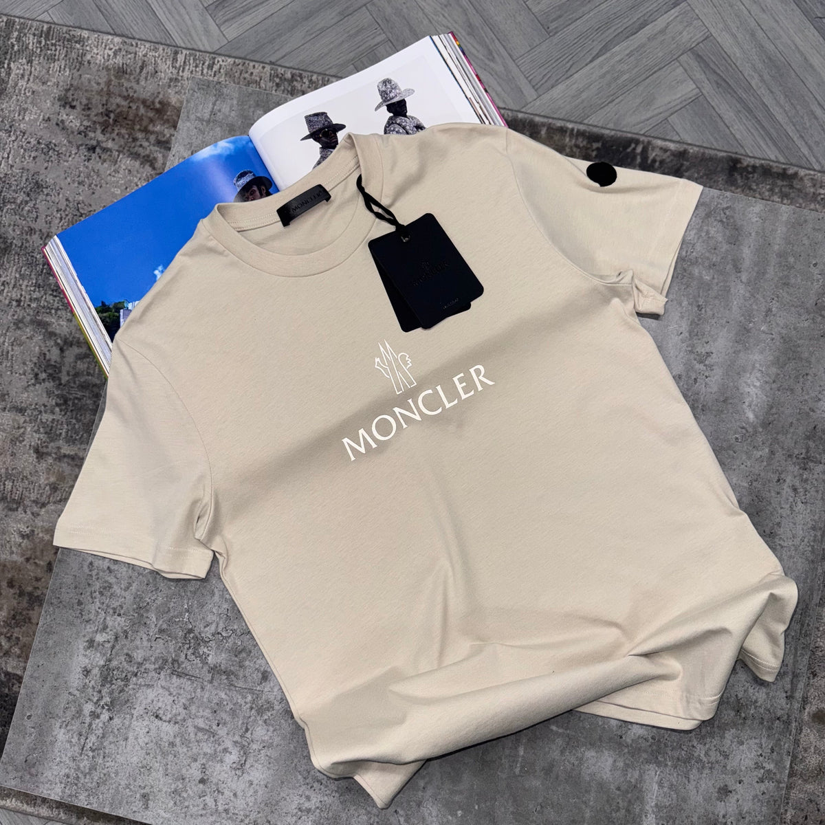 MNCLR REFLECTIVE T SHIRT - BEIGE