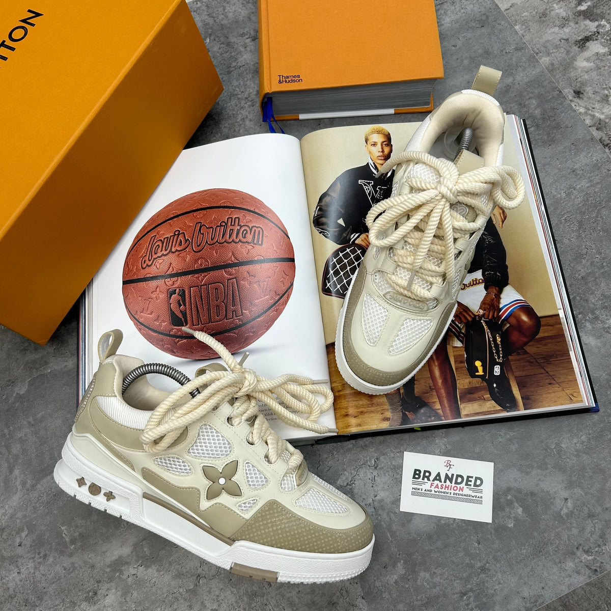 (PRE-ORDER) LVE - SKATE TRAINERS - CREAM
